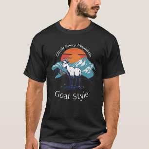 Bergziege-Thema Shirt Design