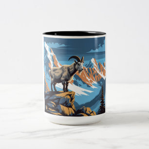 Bergziege Zweifarbige Tasse