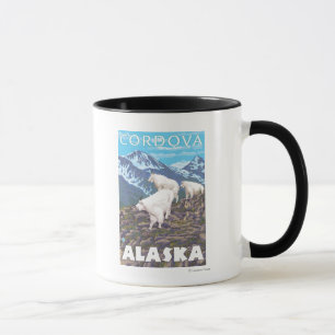 Bergziegen-Szene - Cordova, Alaska Tasse