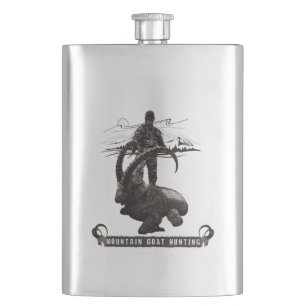 Bergziegenjagd-Abenteuer-Flasche Flachmann