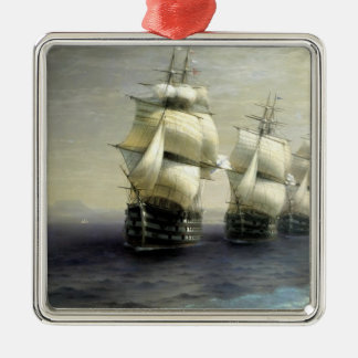 Bericht der Schwarzmeerflotte Silbernes Ornament