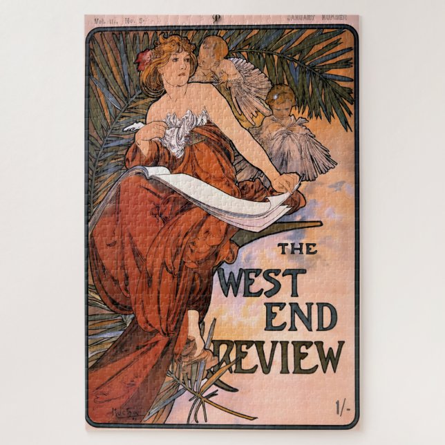 Bericht über das Westende von Alphonse Mucha (Vertikal)