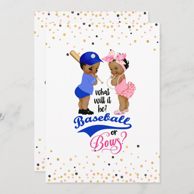 Bericht über ethnische Babys Baseball oder die Ges Einladung (Vorne/Hinten)