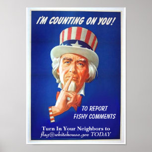 Berichten Sie über fischartigen Kommentaren Poster