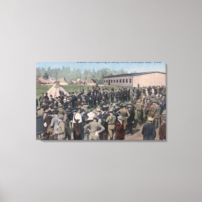 Berichterstatter für Camp Lewis Leinwanddruck (Vorderseite)
