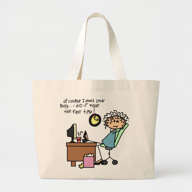 Berichtigen Sie das erste mal Spaß Jumbo Stoffbeutel (Vorne)