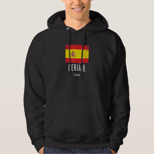 Beriin Spain Es Flag Stadt Bandera Ropa Hoodie