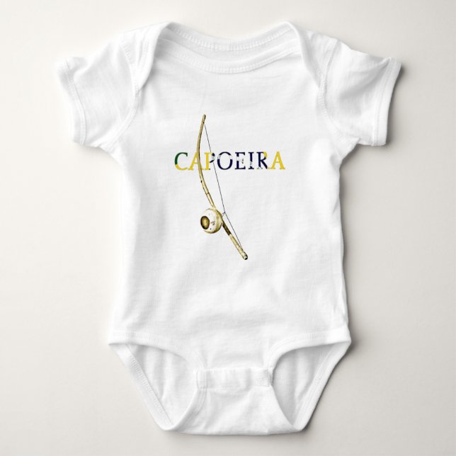 Berimbau Capoeira Baby Strampler (Vorderseite)