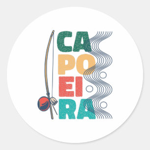 BERIMBAU CAPOEIRA RUNDER AUFKLEBER