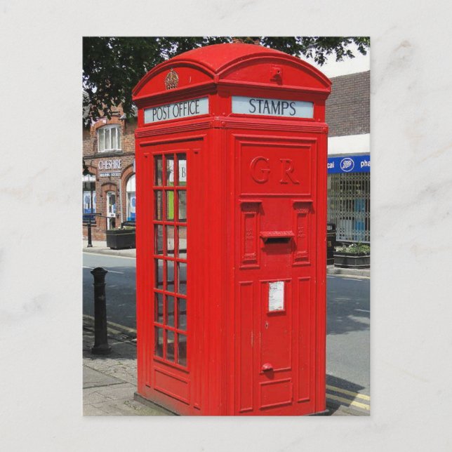 Beritish Telefonzelle Postkarte (Vorderseite)