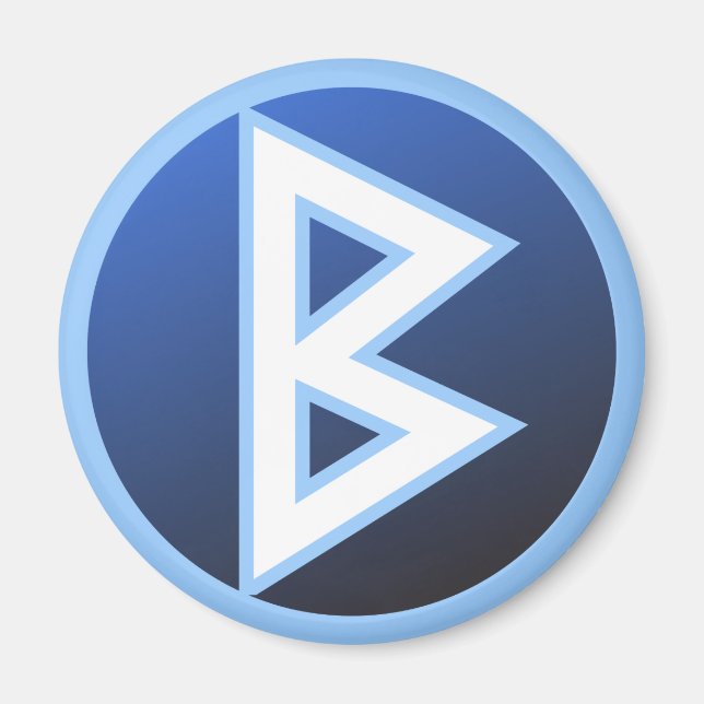 Berkana Beorc Rune Magnet (Vorne)