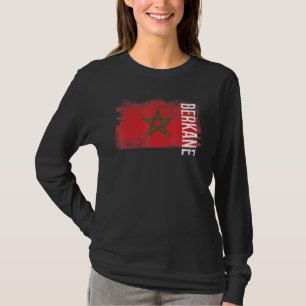 Berkane Marokko-Flagge für Marokkaner Männer Fraue T-Shirt