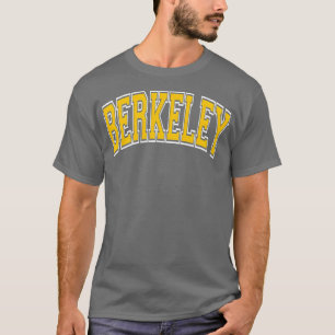 Berkeley California Ca Varsity Amber Texte TShirt