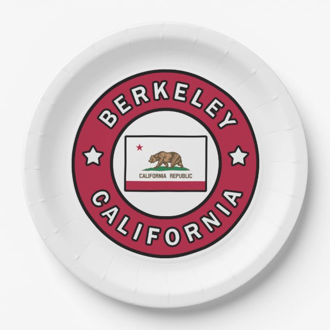Berkeley California Pappteller (Vorderseite)