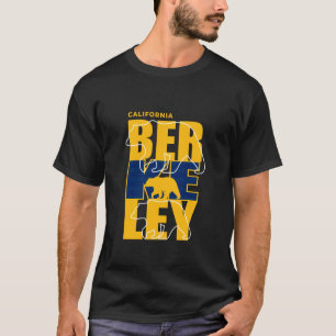 Berkeley City California Bären Silhouetten Block L T-Shirt