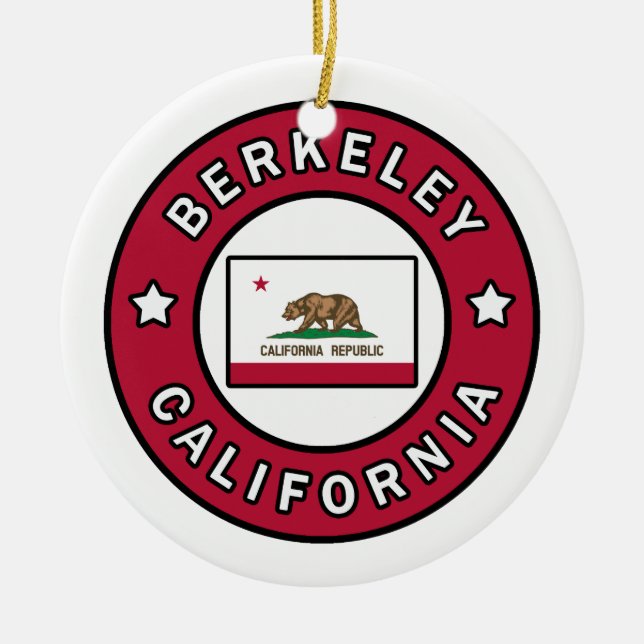 Berkeley Kalifornien Keramik Ornament (Vorne)