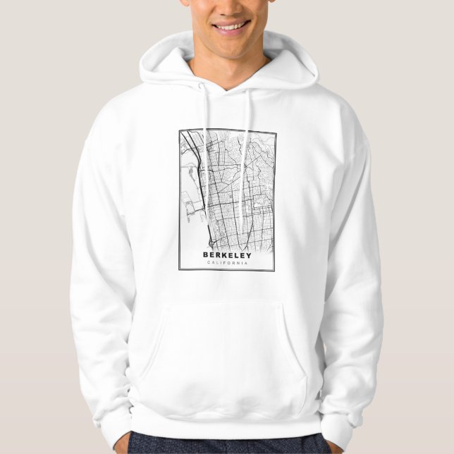 Berkeley Map Hoodie (Vorderseite)