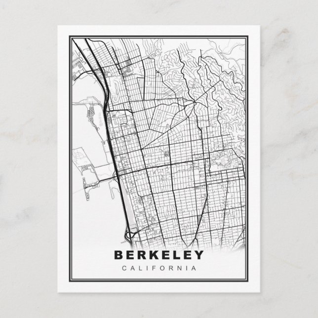 Berkeley Map Postkarte (Vorderseite)