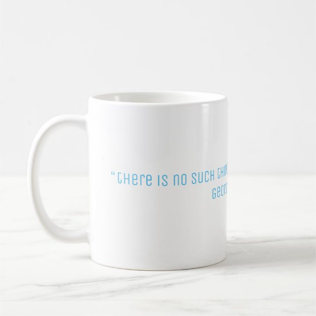 Berkeley-Philosophie-Zitat Kaffeetasse (Links)