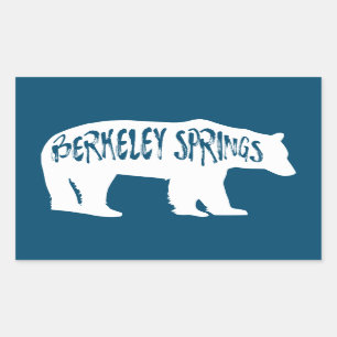 Berkeley Springs West Virginia Bear Rechteckiger Aufkleber