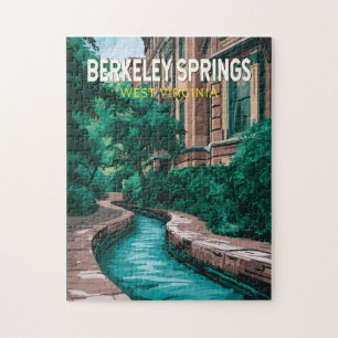 Berkeley Springs West Virginia Illustration Reise