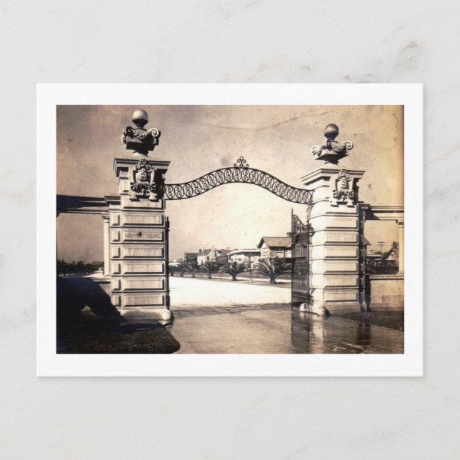 Berkeley Square, Los Angeles 1905 Vintag Postkarte (Vorderseite)