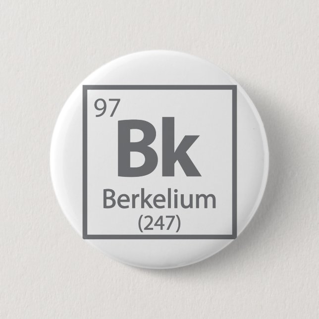 Berkelium - Berkeley Button (Vorderseite)