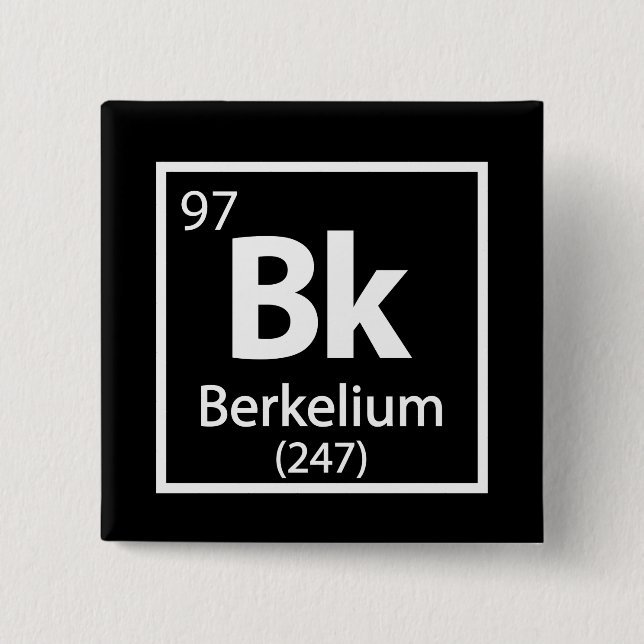 Berkelium - Berkeley Button (Vorderseite)