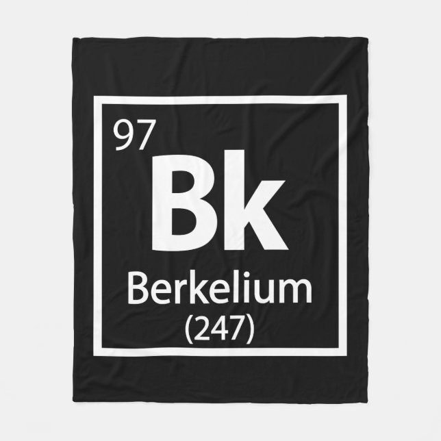 Berkelium - Berkeley Fleecedecke (Vorderseite)