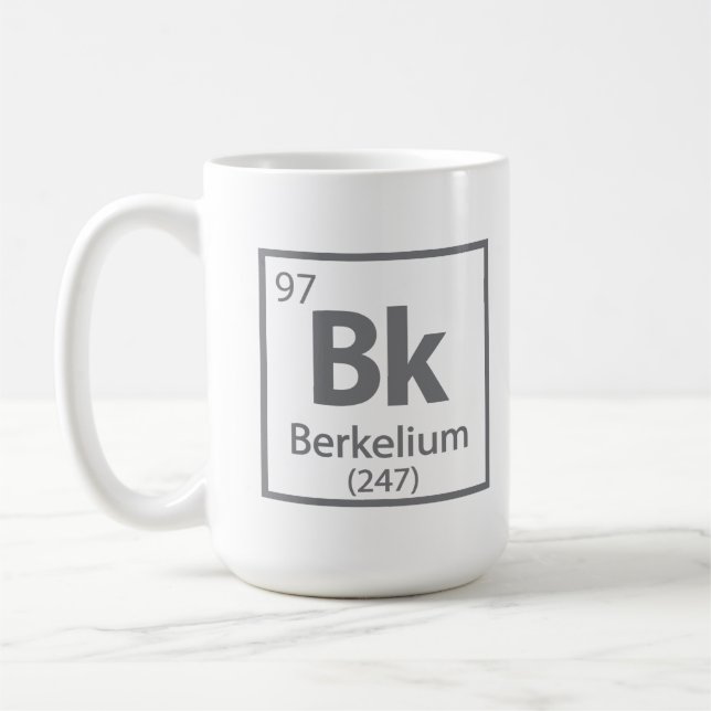 Berkelium - Berkeley Kaffeetasse (Links)