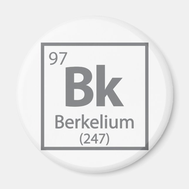 Berkelium - Berkeley Magnet (Vorne)