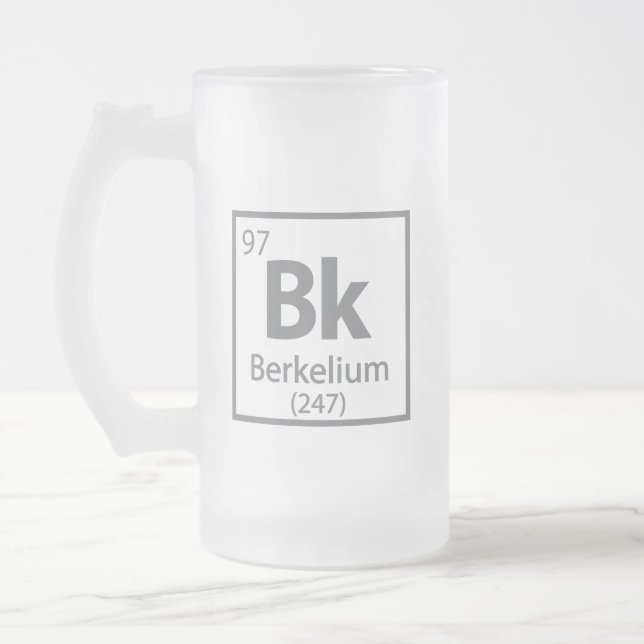 Berkelium - Berkeley Mattglas Bierglas (Links)