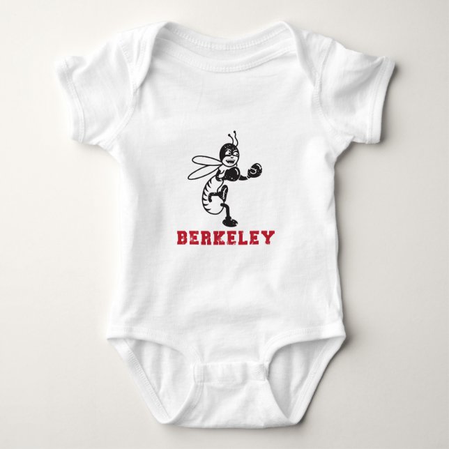 Berkley Highschool altes Logo Baby Strampler (Vorderseite)