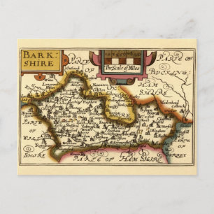 Berkshire Barkshire Landkreis England Antikarantis Postkarte