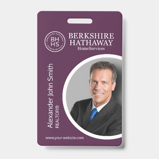 Berkshire Hathaway ID Card Abzeichen Ausweis (Vorderseite)