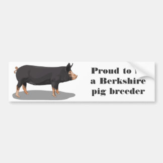 Berkshire, stolz, ein Berkshire-Schweinbrüter zu Autoaufkleber
