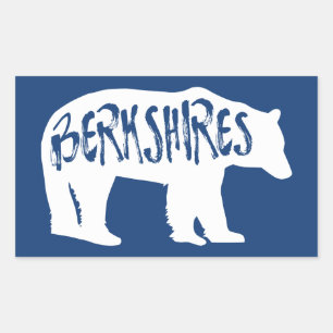 Berkshires Bear Rechteckiger Aufkleber