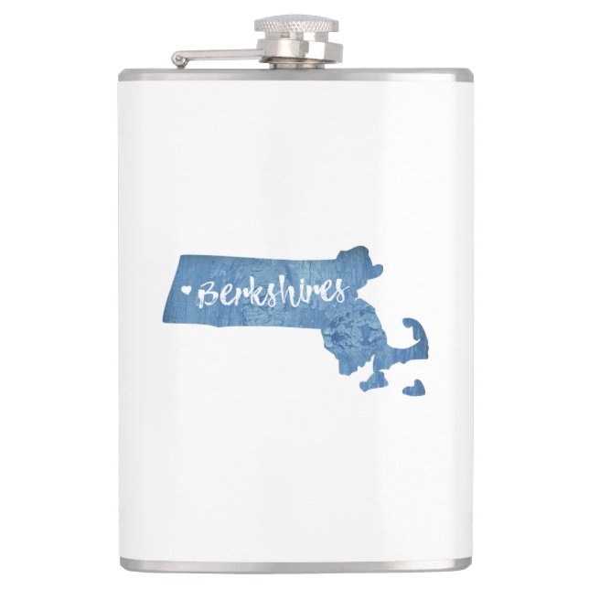 Berkshires Massachusetts Wood Grain Flachmann (Vorderseite)