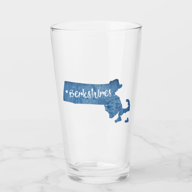 Berkshires Massachusetts Wood Grain Glas (Vorderseite)