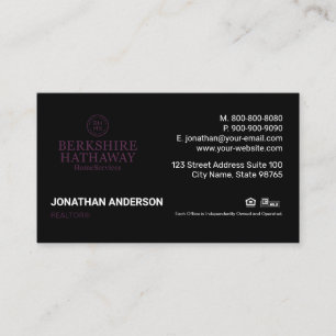 Berkshite Hathaway Business Card Visitenkarte