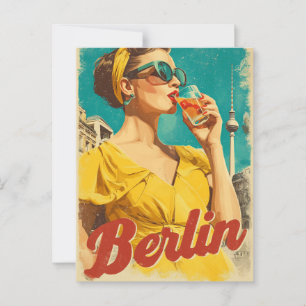 Berlin 50er Retro  Postkarte