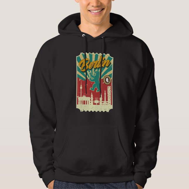 Berlin am Alexanderplatz Berlin Bear Boy Deutschla Hoodie (Vorderseite)