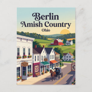 Berlin Amish Country Ohio Postkarte