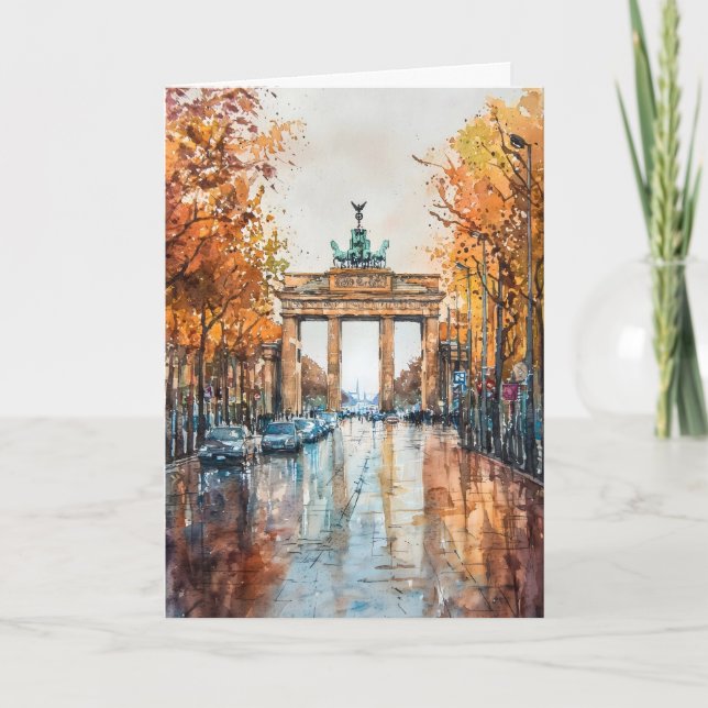 Berlin Aquarell 3 Karte (Vorderseite)
