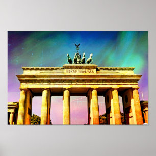 Berlin-Brandenberg-Tor-Malversion Poster