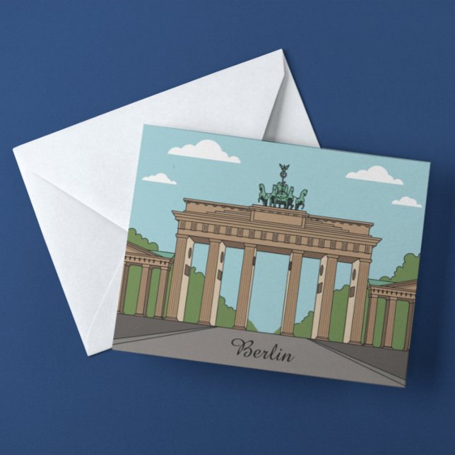 Berlin Brandenburg Gate – Classic City Landmark Postkarte (Berlin Brandenburg Gate – Classic City Landmark Postcard)