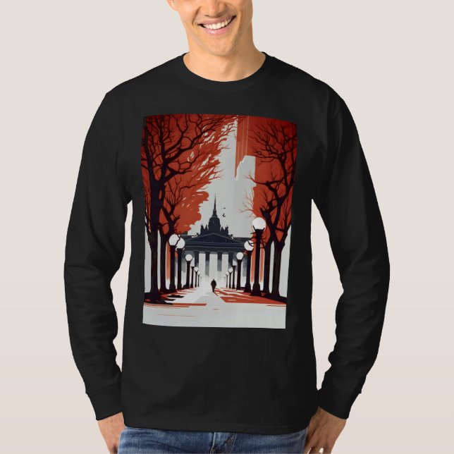 Berlin Brandenburg Minimalist Gate T-Shirt (Vorderseite)