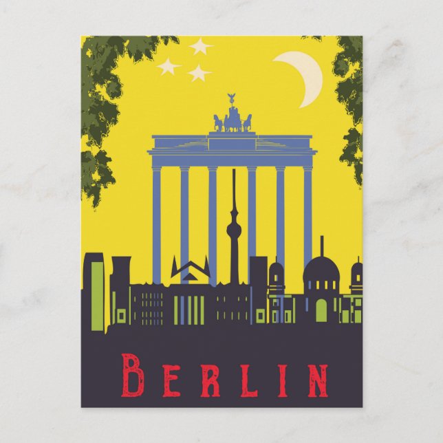 Berlin, Brandenburger Tor, Deutschland Postkarte (Vorderseite)