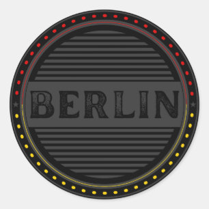 Berlin City Pride Emblem – Deutsche Identität Runder Aufkleber