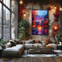 Berlin City Skyline Poster - Dynamische deutsche K